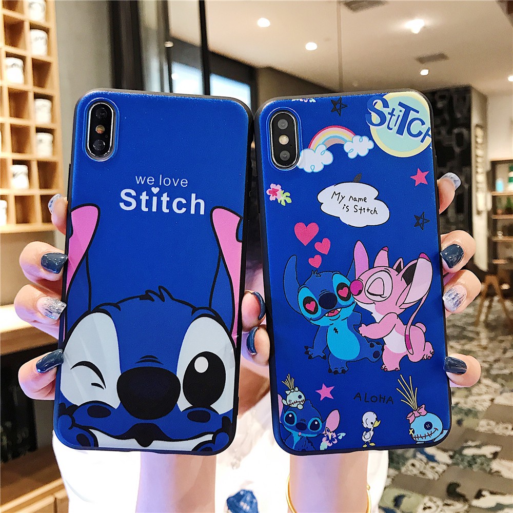 Soft Case Motif Kartun Warna Biru Untuk Oppo F11 F11pro A7 A5s A3s F9 A37 F7 A83 F1s F5 A71 F3