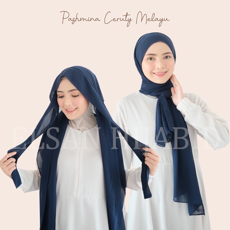 Pashmina  Instant tali malaysia /pashmina instan tali melayu/ ceruty babydoll premium