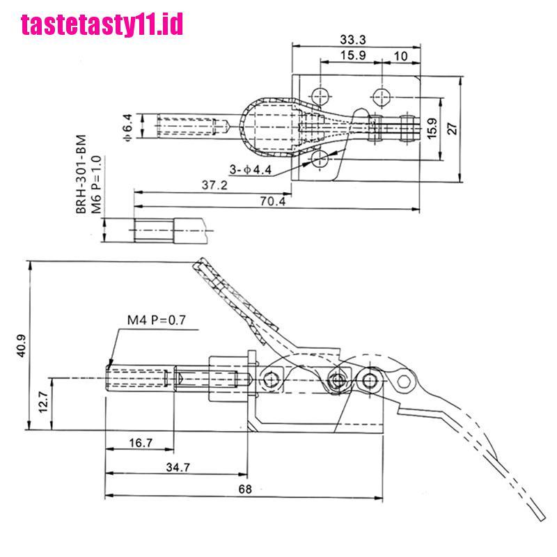 (TTID) Gh-301am toggle clamp / Penjepit toggle latch 45kg quick release