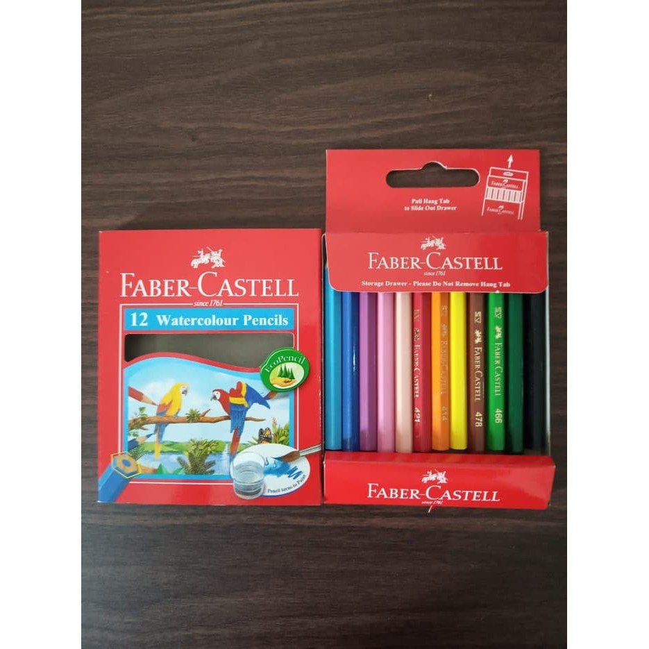 

Faber Castell Water Colour Pencils 12S/ Pensil Warna Faber Castell Mini Isi 12 pcs