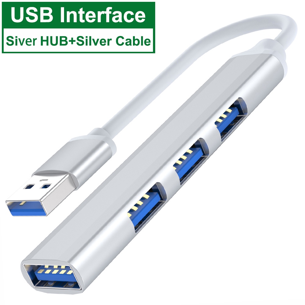 Hub Splitter 4 Port Usb Tipe-C 3.0 3.1 Untuk Lenovo Huawei Xiaomi Macbook Pro Air