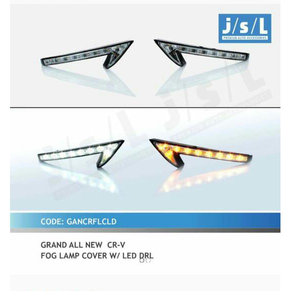 Fog Lamp Cover grand all new CRV DRL with Sein