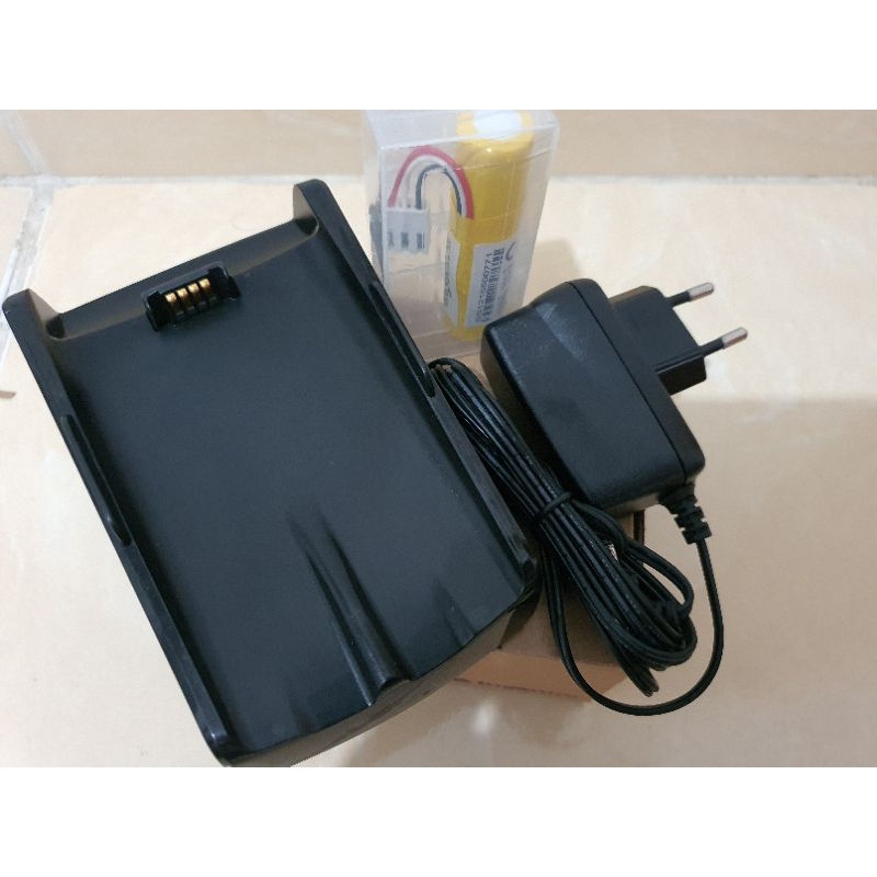 docking charger base station dan baterai kuning mesin edc ingenico type iwl220