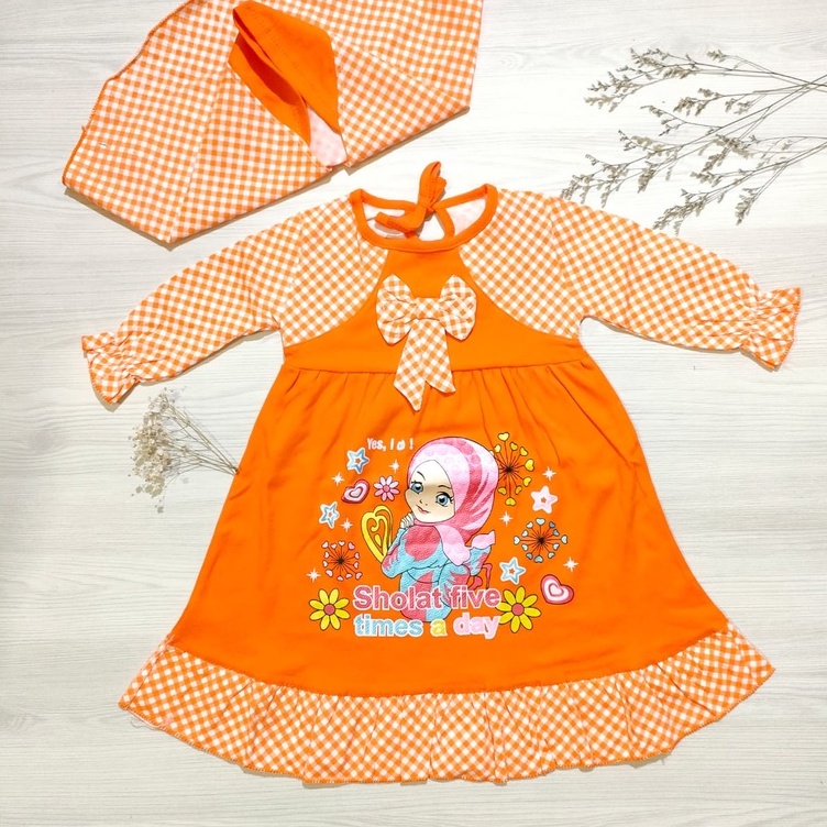 Gamis Anak 1 - 2 tahun / Gamis Bayi / Gamis sholat 5 times