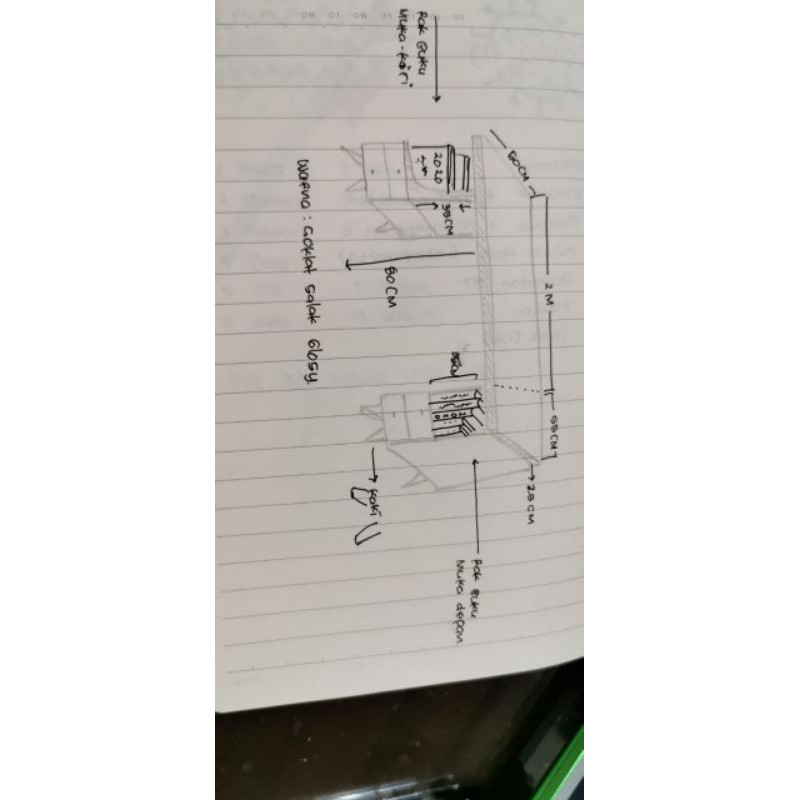 meja kerja custom kayu jati solid