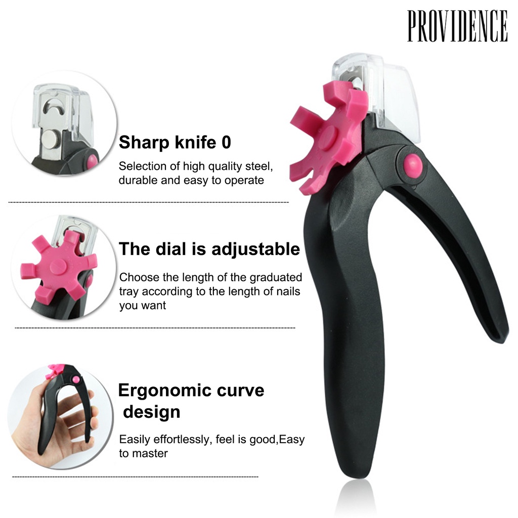 Providence Nail Clipper Ergonomic Design Anti-oxidation Manicure Project Artificial Fake Nail Tip Cutting Trimmer for Salon