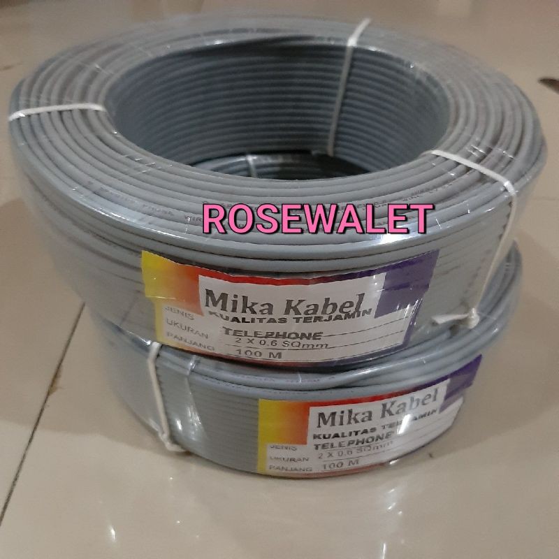 KABEL WALET MIKA 2X0.6 100 METER