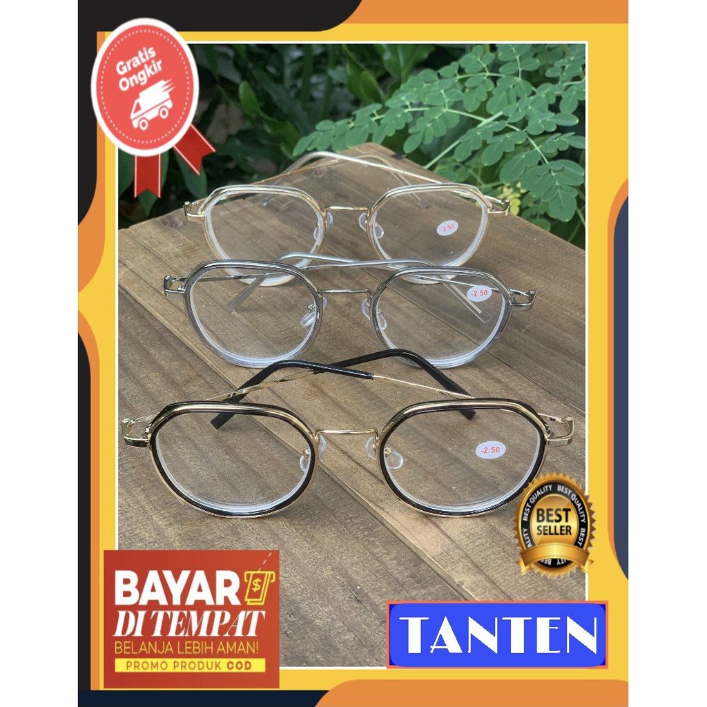 Kacamata Photocromic atau Blueray free Lensa minus Cylinder Murah Anti radisi 7108