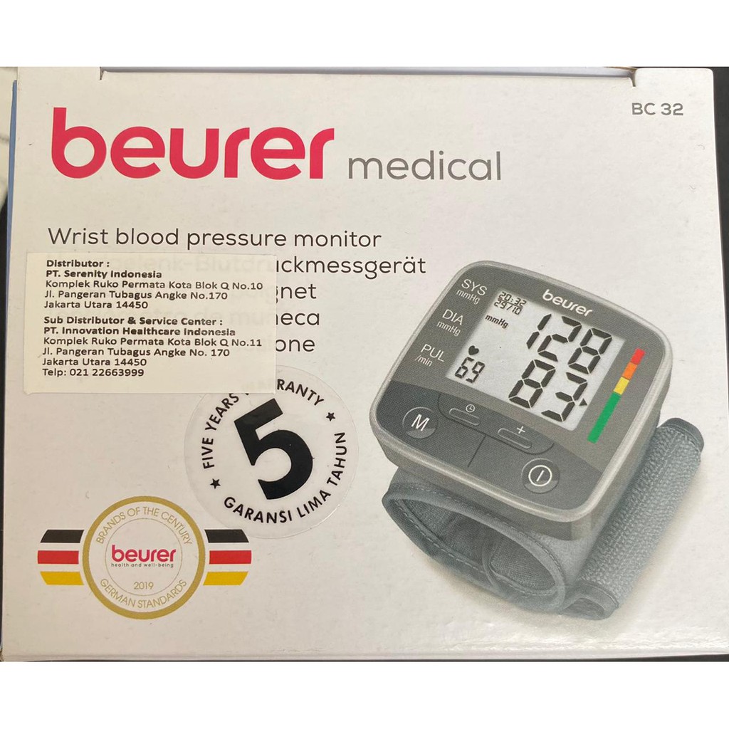 Beurer BC32 Tensimeter Digital Pergelangan Tangan BC 32