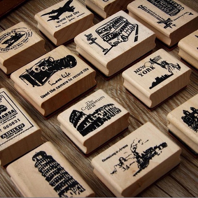 

wood stamp vintage