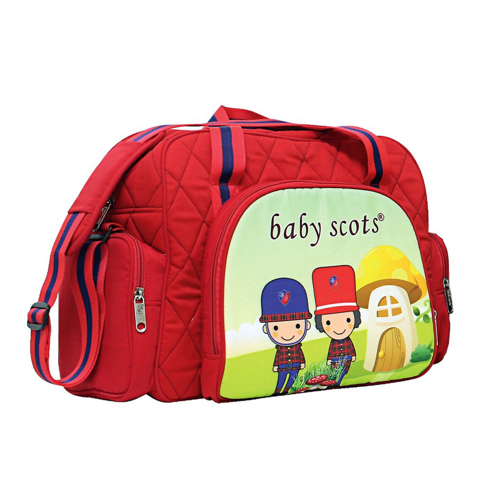 Tas Baby Scots JUMBO PRINT | Tas Besar Baby Scots BST2301 Diapers Bag Ptint - Bwr