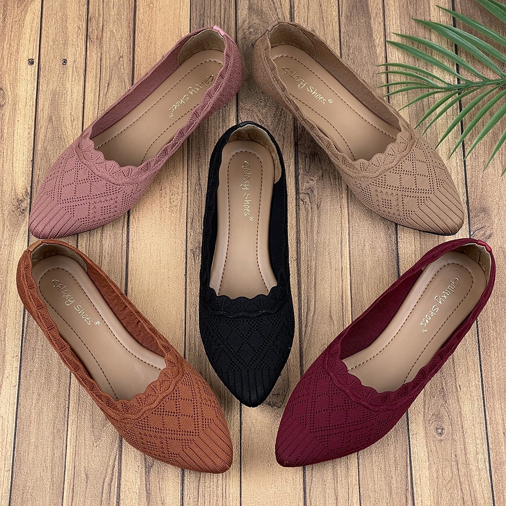 Sepatu Flat Wanita Rajut Import ID04 ~ CLARENZO