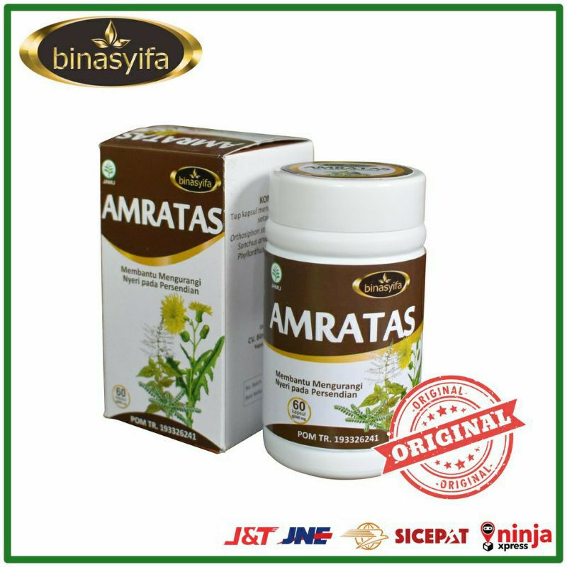 AMRATAS Obat Asam Urat  Pegal linu Nyeri Sendi Binasyifa Herbal
