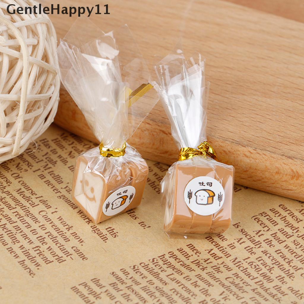 Gentlehappy1per12rumah Boneka Miniatur Simulasi Roti Bakar Boneka Aksesoris Makanan Dapur