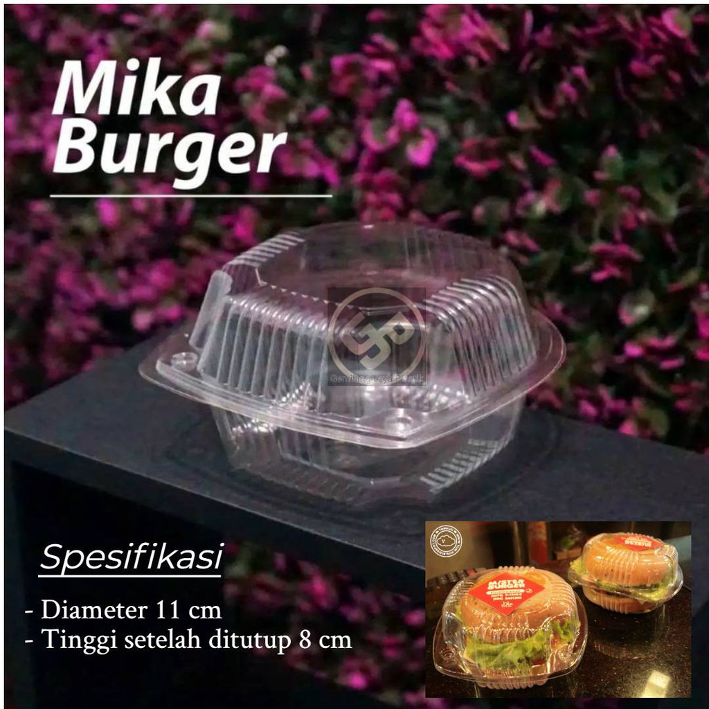 Mika Roti Burger Hamburger / Mika Bolu Isi 50pcs