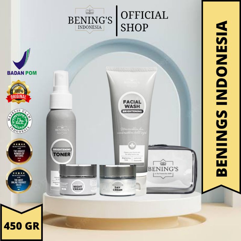 BENING'S SKINCARE PAKET BRIGHTENING DOCTOR OKY PRATAMA | BENING SKINCARE | BENINGS CLINIC OFFICIAL