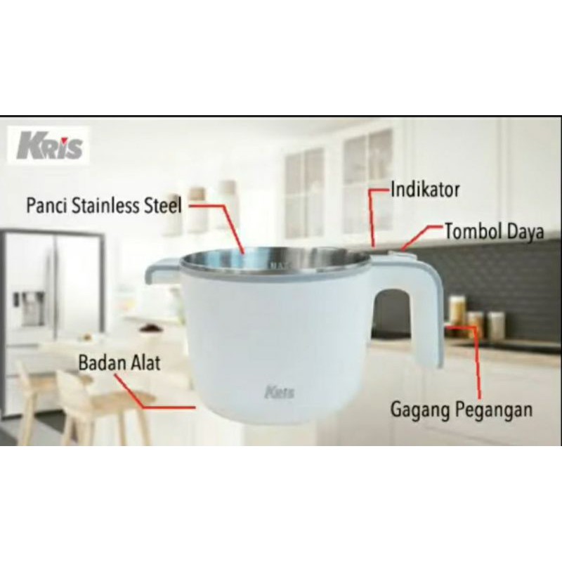 kris panci listrik serbaguna noodle kettle multifungsi