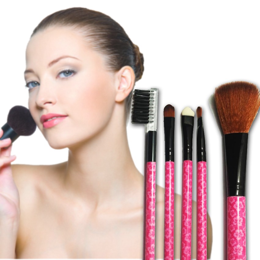 ALAT KECATIKAN / BRUSH / KUAS ISI 5 SENIOR MAKEUP BRUSH / KUAS MAKEUP BRUSH SET / MAKEUP ISI 5 IN 1