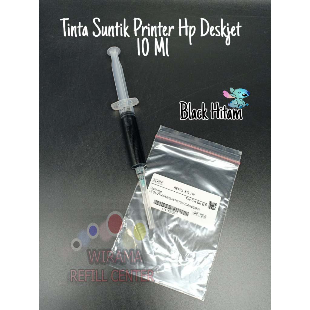 Refiil Kit Tinta Suntik Printer HP Deskjet 10 ML BLACK