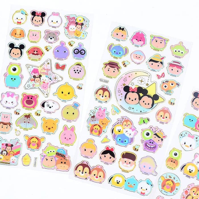 

STICKER disney tsum tsum princess sticth decoration sticker small