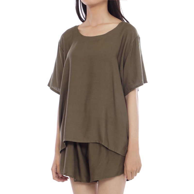 Daily Set / Pajamas Set / Piyama Set  - Tangan Pendek , Celana Pendek (SU)