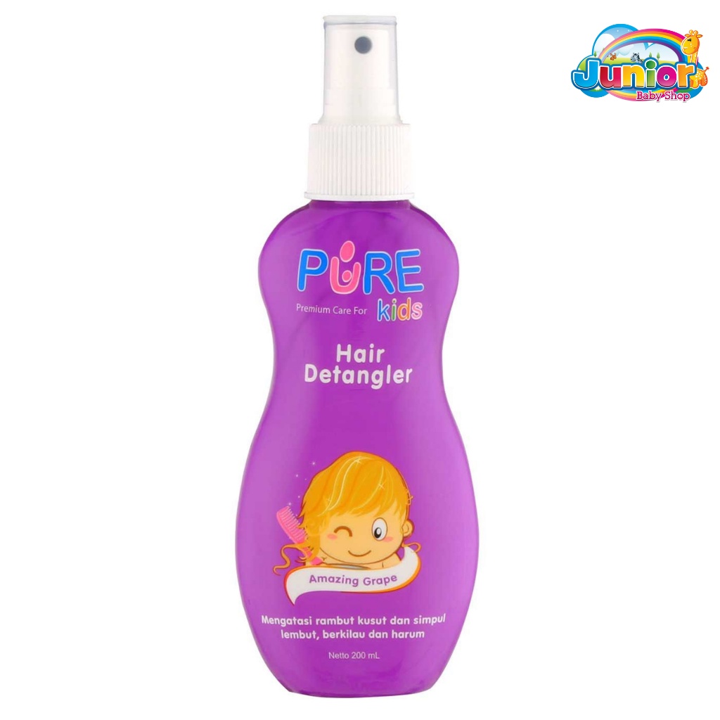 Pure Kids Hair Detangler 200ml - Spray Rambut Anti Kusut