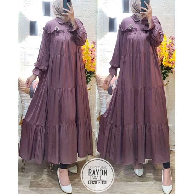 GAMIS RAYON TWIIL ORI PREMIUM TERLARIS 2022