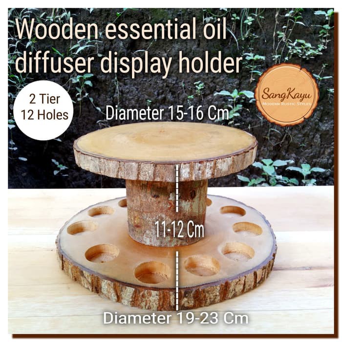 SangKayu Aromatherapy Essentials Oil Diffuser Display Holder Aromaterapi Oil / Rak Oil Kayu / Tempat