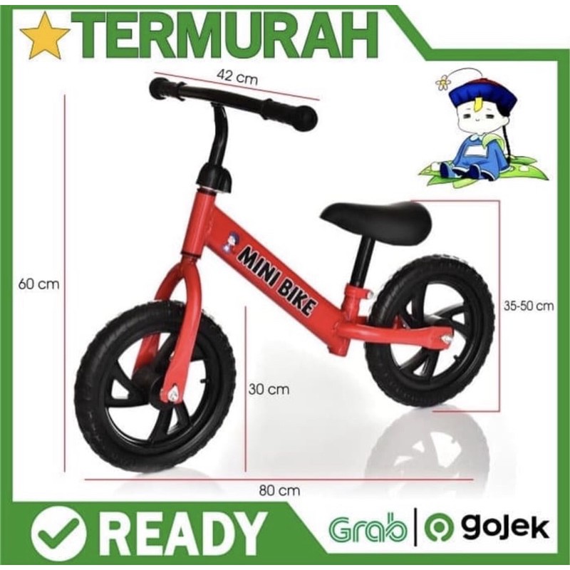 Sepeda Keseimbangan anak PushbikeHappy Baby Push bike balance bike tanpa pedal kualitas bagus COD kredit cicil-2
