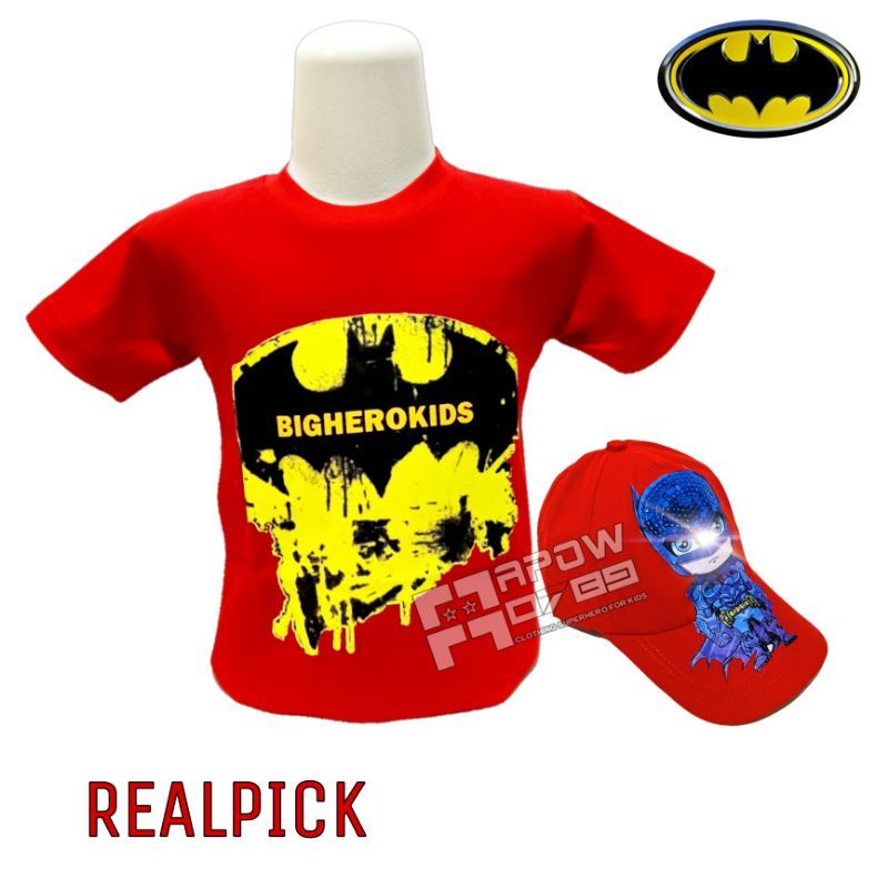 ( BISA COD ) PAKET MURAH 2IN1- KAOS ANAK MOTIF BATMAN/ BAJU ANAK MURAH / KAOS ANAK LAKI-LAKI USIA 2-10THN