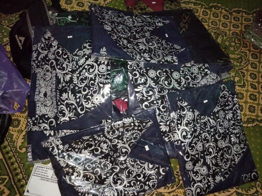 Kemeja Batik Pria Kombinasi Batik Prada Kerah Shanghai / Baju Batik Pria Murah Katun Polos