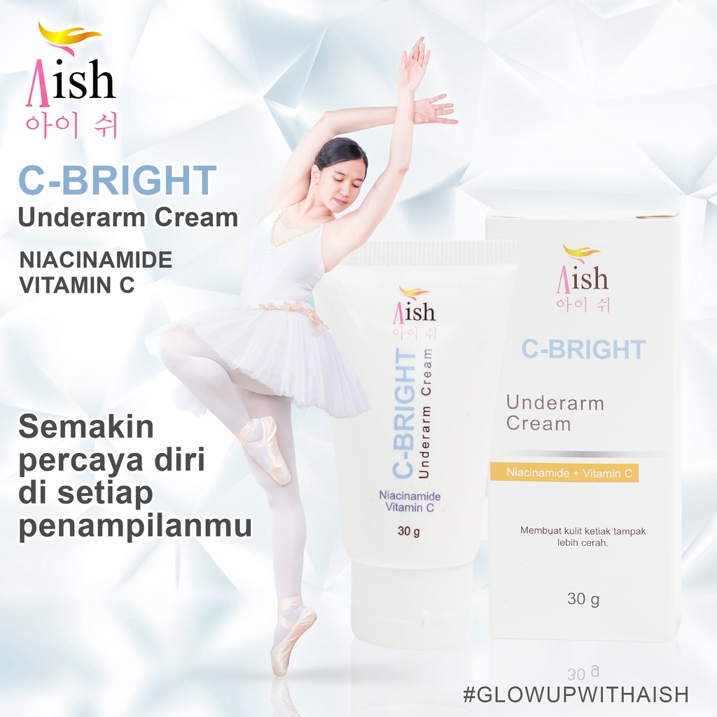 AISH SKINCARE  - FACIAL WASH / AISH SERUM KOREA / TONER / DAY&NIGHT CREAM - 100% Original-2 Pcs UnderArm Cream
