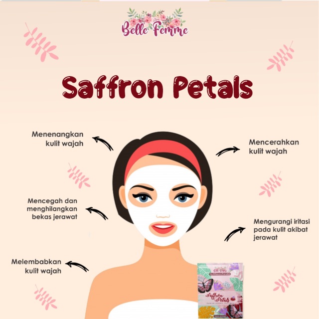 SAFFRON PETALS (ada bunga saffron asli di dalam nya)