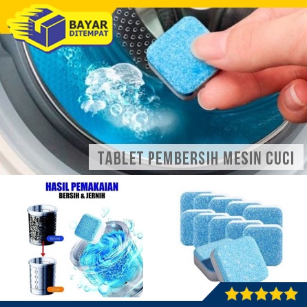 Tablet Pembersih Mesin Cuci Penghilang Bakteri Deep Cleaning Washing