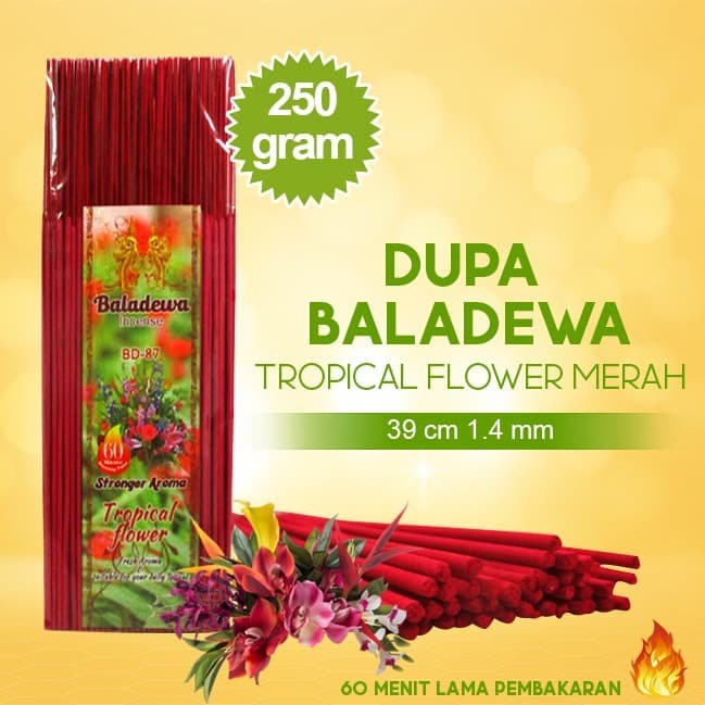 Dupa/ Hio Wangi Harum Baladewa 39 cm 250 gram Merah 1.4 mm