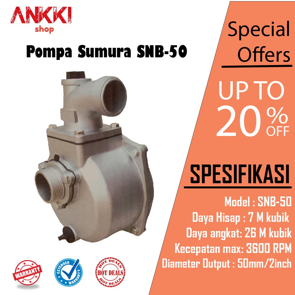 Water Pump Body Sumura SNB-50 2"
