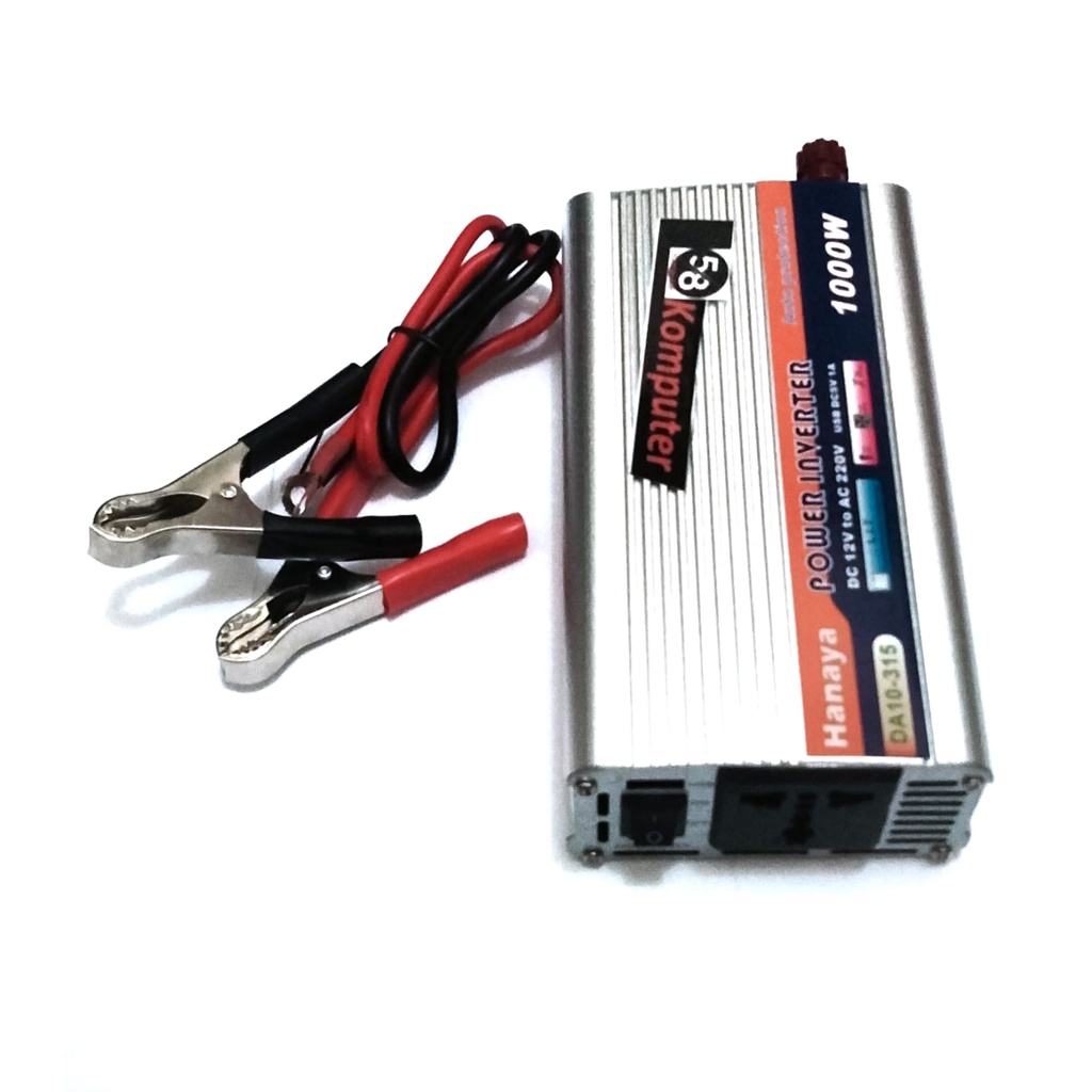 Power Inverter Mobil 4000W Mengubah arus DC ke AC DC 12V/24V to AC 220V 4000W - CMZ-4000 2 USB Port LED