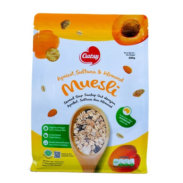 

Oatsy Moesli Apricot Sultana Almond 500 Gr