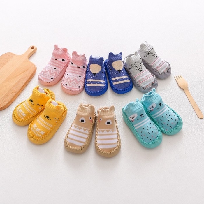 TokoPapin sepatu bayi sepatu prewalker sepatu kaos kaki anak bayi anti slip lucu aman berkualitas