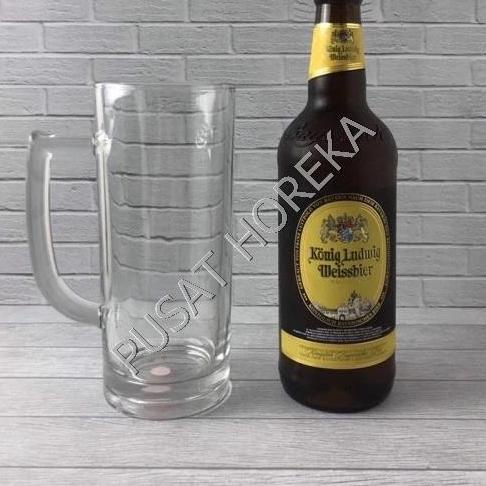 """] BREMEN CITINOVA GLASS BEER | Gelas Bir Gagang | Gelas Mug Kaca Besar
