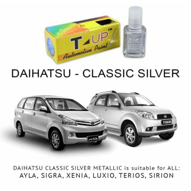 T-Up cat oles daihatsu classic silver contoh cat daihatsu silver classic cat abu abu muda daihatsu