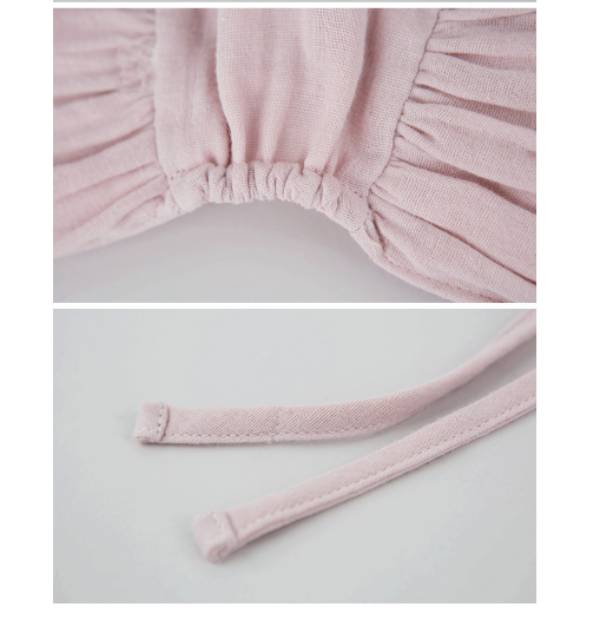 [meandboss] TP14/21-Topi Kupluk Bonet Noni Anak Bayi Perempuan Ruffle Renda Katun