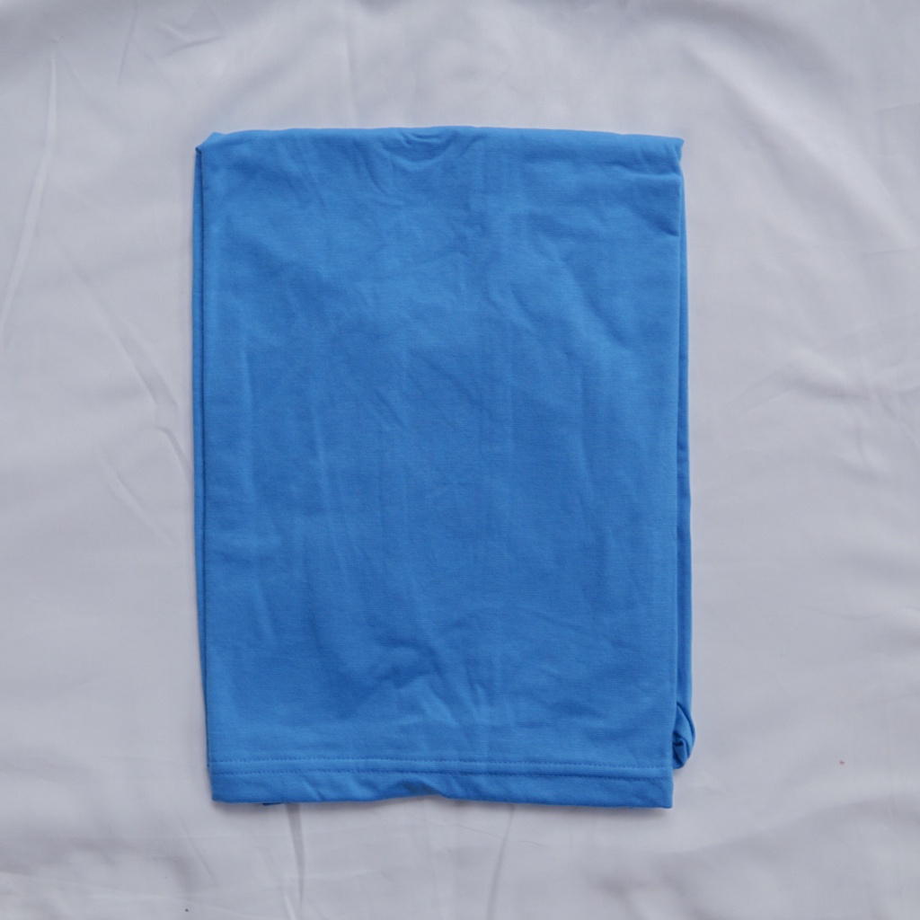 [COD] Kaos polos wanita lengan pendek Oversize Jumbo Murah V neck - by.Nyaman_Kaosan-*Pendek , Blue Sky