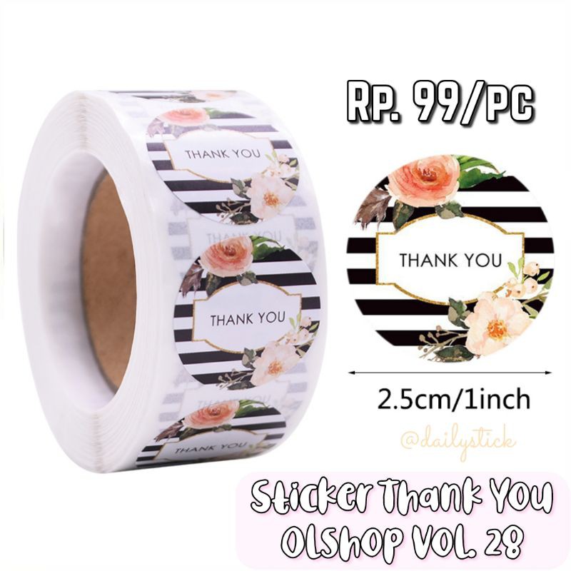

Sticker Thank You Olshop Vol. 28
