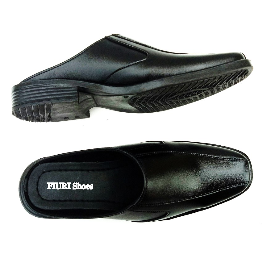 FIURI - BJ 6 HITAM 39-43 GRATIS BJ TAN - SEPATU PANTOFEL SELOP PRIA - SEPATU FORMAL PRIA - SEPATU PANTOPEL SLOP KERJA KANTOR COWOK MURAH - BUSTONG SLIP ON NIKAH PROMO DISKON - SEPATU PANTOPEL SENDAL KULIT LEBARAN HARI RAYA IDUL FITRI - FASHION PRIA