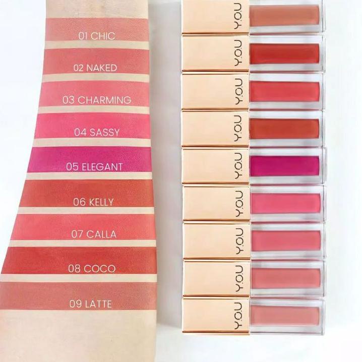 ❊ Kosmetik You The Gold One Rouge Velvet Matte Lip Cream (Quick Dry | Lipcream lipstick lipstik ✵