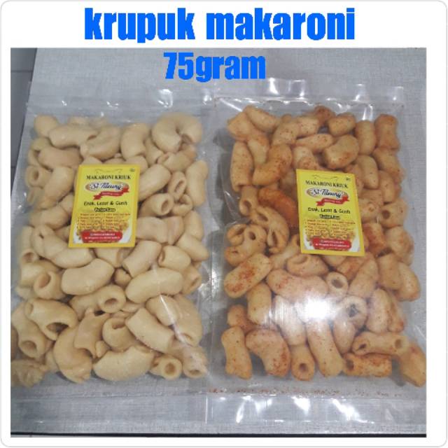 

KRUPUK MAKARONI SI TILEUNG 75 GRAM/ANEKA CEMILAN PEDAS/CEMILAN KHAS BANDUNG