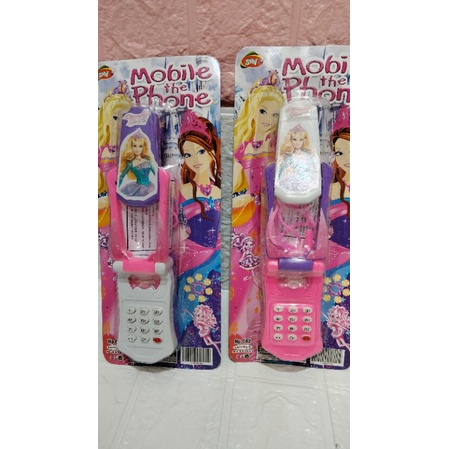 Mainan Anak Handphone Karakter Barbie