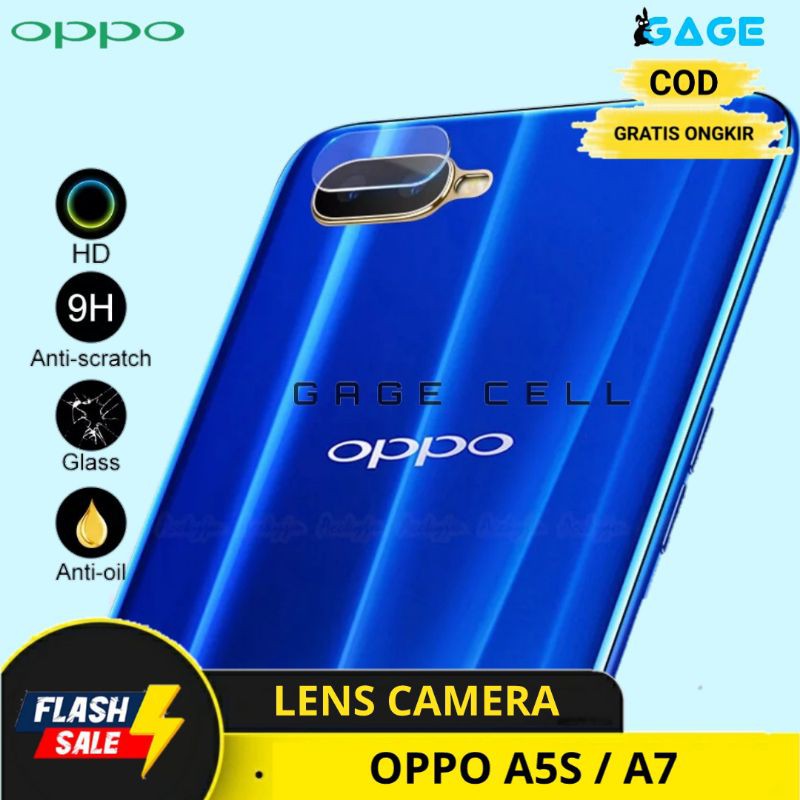 COD✅Tempered Glass Camera Tg Antigores Kamera OPPO A5s A7 Pelindung Kamera Belakang Screen Protector