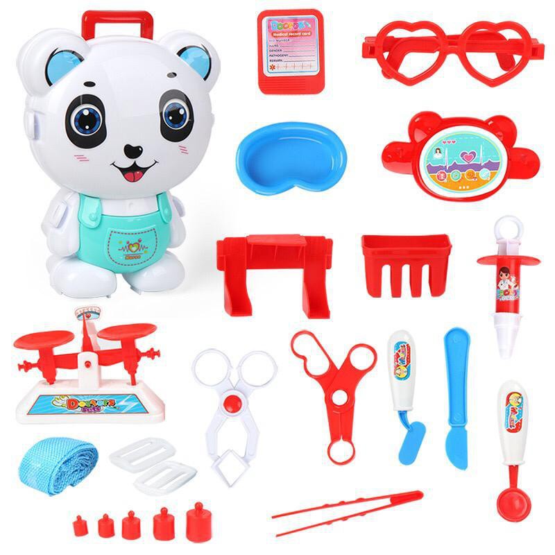 PET BACKPACK MAINAN PERKAKAS KOPER RANSEL ANAK DOKTER / TOOL SET / GOURMET